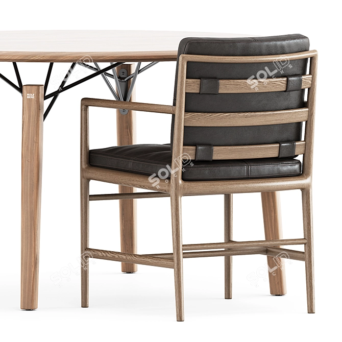 Sensitive Comfort Timeandstyle Armchair & Rolf Benz Table 3D model image 1