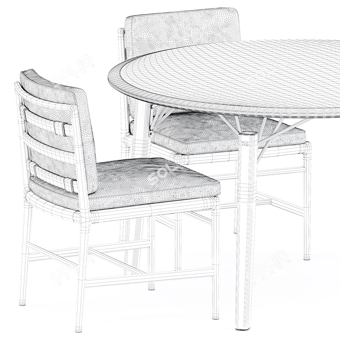 Sensitive Comfort Timeandstyle Armchair & Rolf Benz Table 3D model image 3