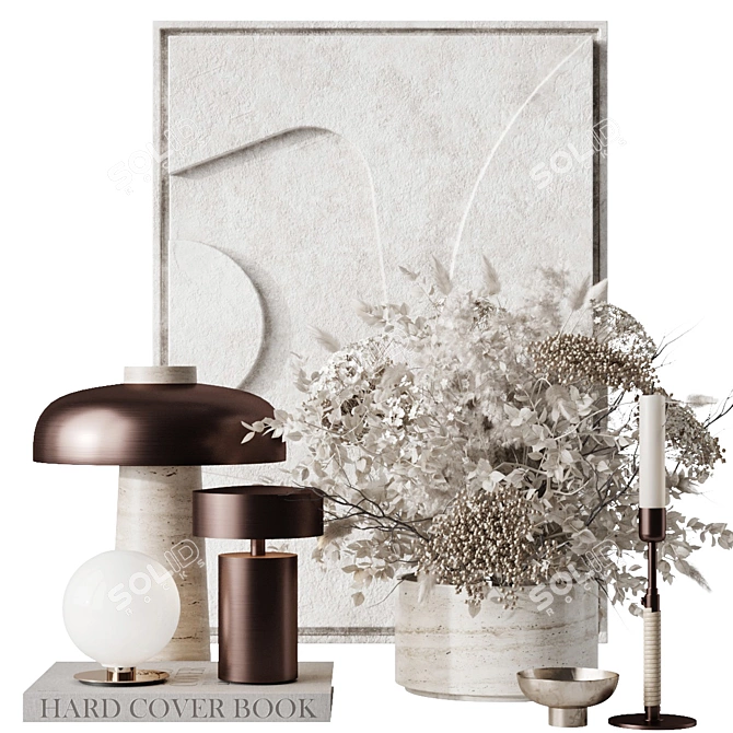 Modern Geometry Decor Set 3D model image 1