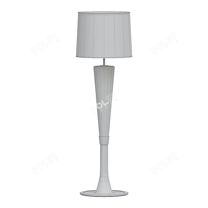 Modern Trumpet Floor Lamp 3D model image 2