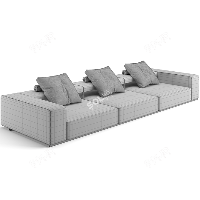 B&B Italia Andy Sofa 346cm 3D model image 3