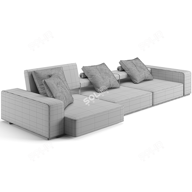 B&B Italia Andy Sofa 346cm 3D model image 5