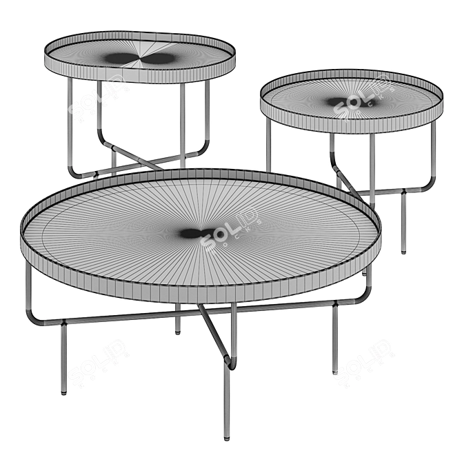 BluDot Roundhouse Coffee Tables 3D model image 2