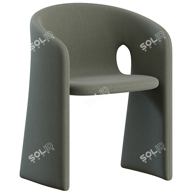 Modern Chic Celeste Chair Pair 3D model image 5