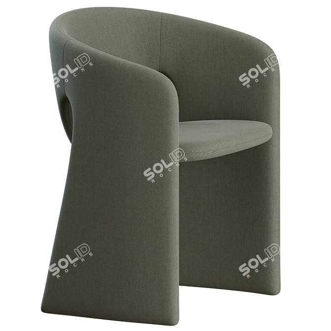 Modern Chic Celeste Chair Pair 3D model image 7