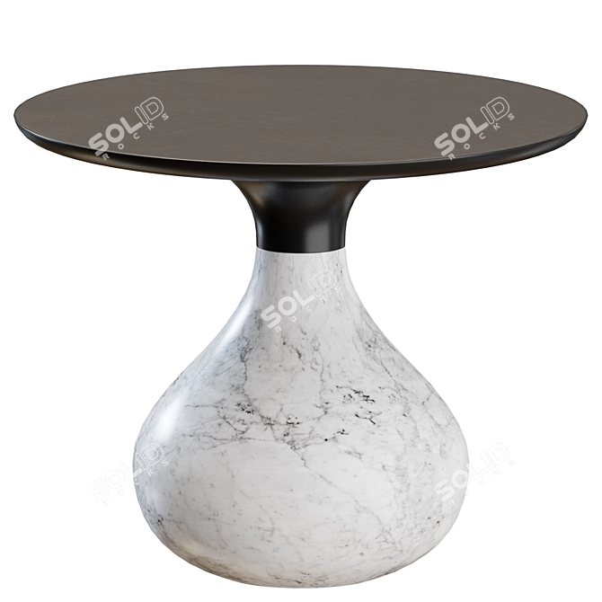 Modern Aqua Side Table Duo 3D model image 13