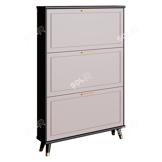 Weilai Shoe Cabinet, Modern Design 3D model image 2