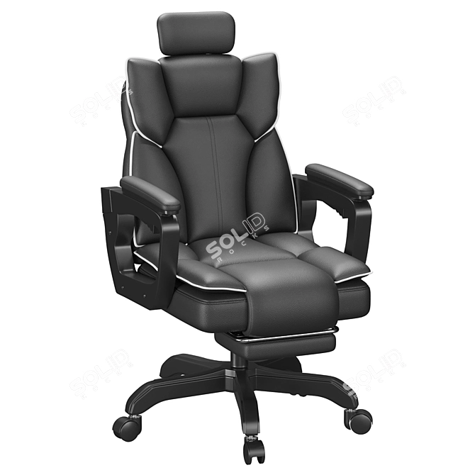 Modern Ergonomic High Back Chair 3D model image 1