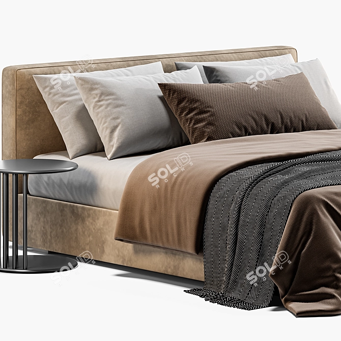  RH Modena Bed 3D Model 3D model image 2