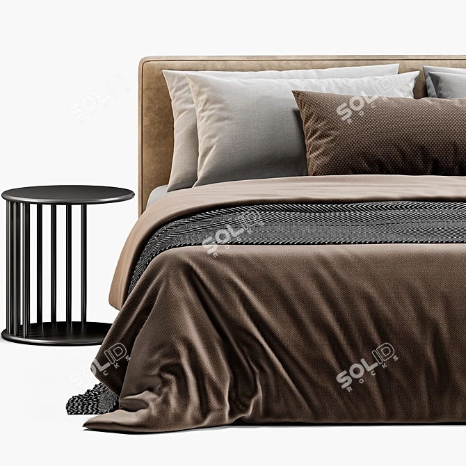  RH Modena Bed 3D Model 3D model image 3