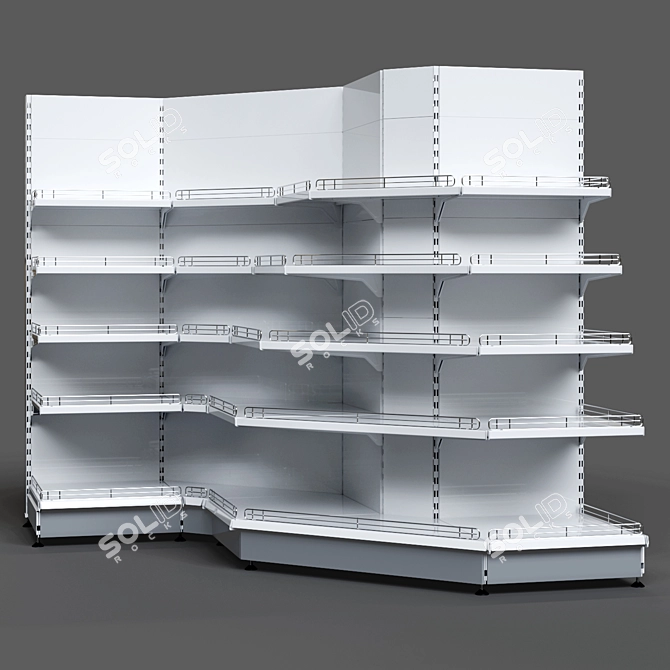 Corner Shelving Units Set 3D model image 1