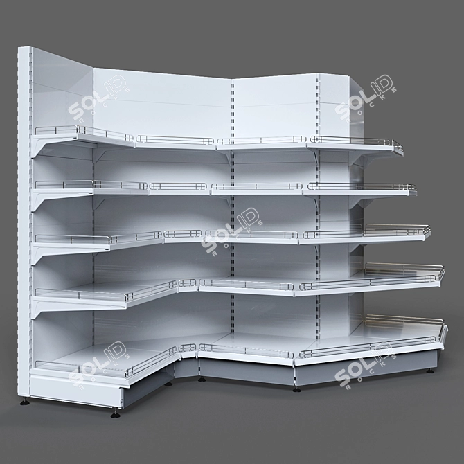 Corner Shelving Units Set 3D model image 2