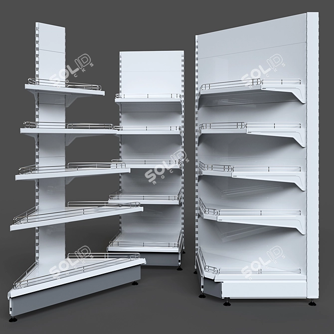 Corner Shelving Units Set 3D model image 3