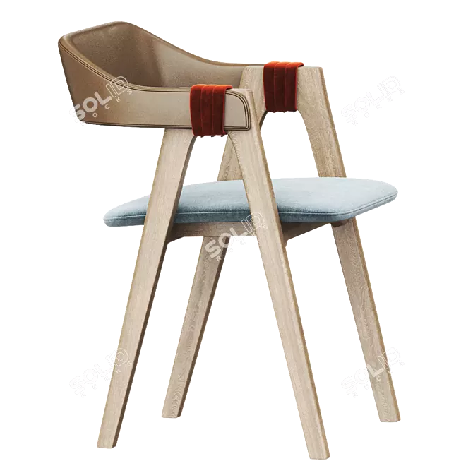 Elegant Mathilda Chair by Moroso 3D model image 2