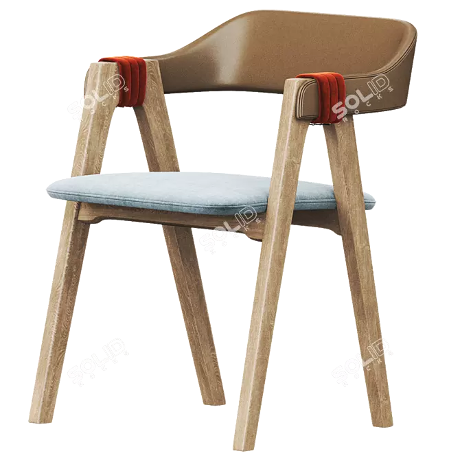 Elegant Mathilda Chair by Moroso 3D model image 4