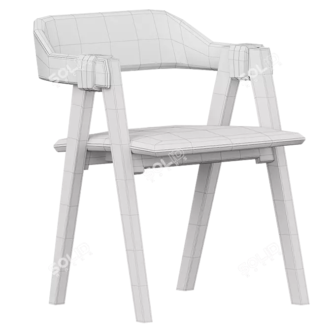 Elegant Mathilda Chair by Moroso 3D model image 6