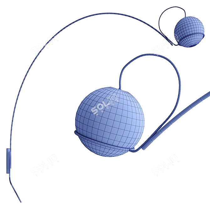 Elegant ALICANTO Wall Lamp: Modern Design 3D model image 3