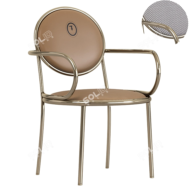 Modern Trussardi Casa Chair - 3D Model 3D model image 5
