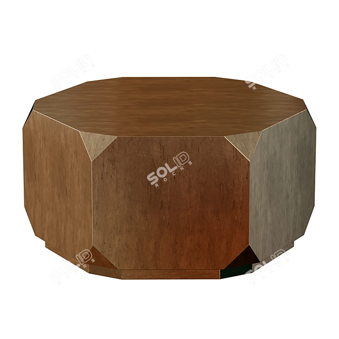 Elegant Noir Tytus Coffee Table 3D model image 1