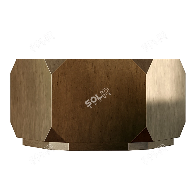 Elegant Noir Tytus Coffee Table 3D model image 2