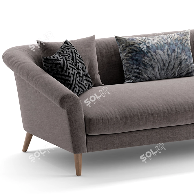 Sophisticated Parlor Sofa 2 3D model image 3