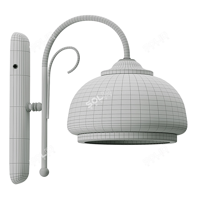 Alfa Paris 2512 Retro Wall Light 3D model image 3