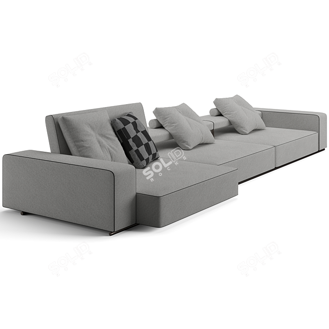 Luxury B&B Italia Andy Sofa 3D model image 5