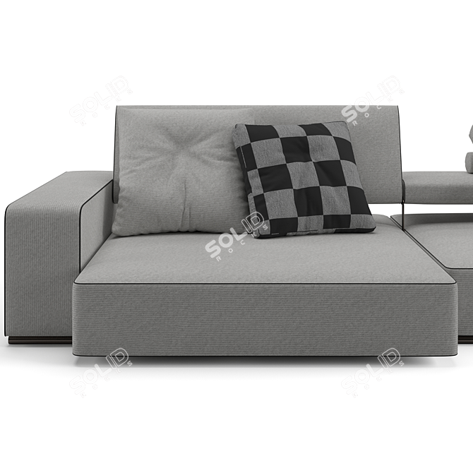 Luxury B&B Italia Andy Sofa 3D model image 6