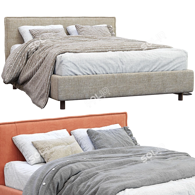 Modern Paco Bed - Bonaldo 3D model image 3