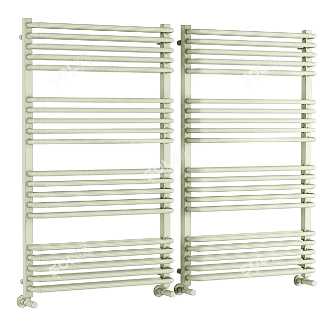 Monza Anthracite Heated Towel Rail 3D model image 3