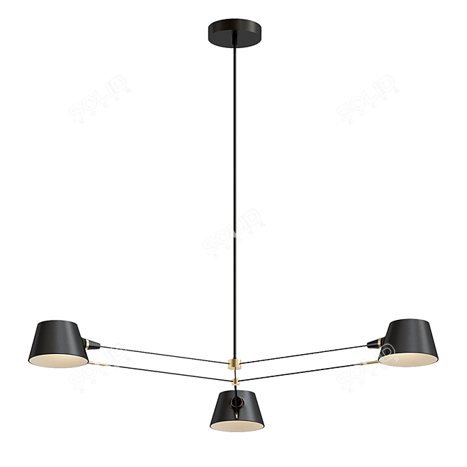 Designer Lamp Model for VRay 3D model image 1