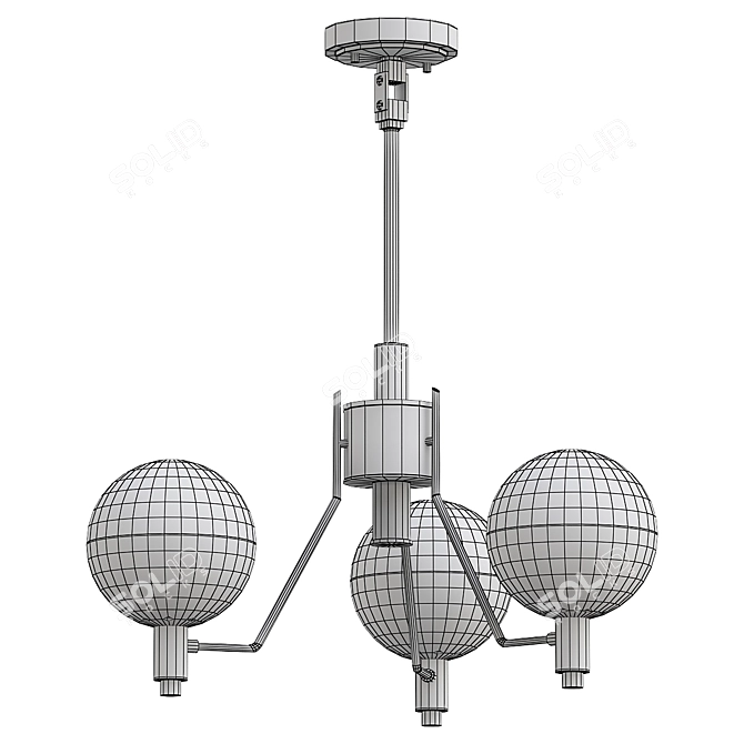 Sleek Modern Tum Lamp Model 3D model image 2