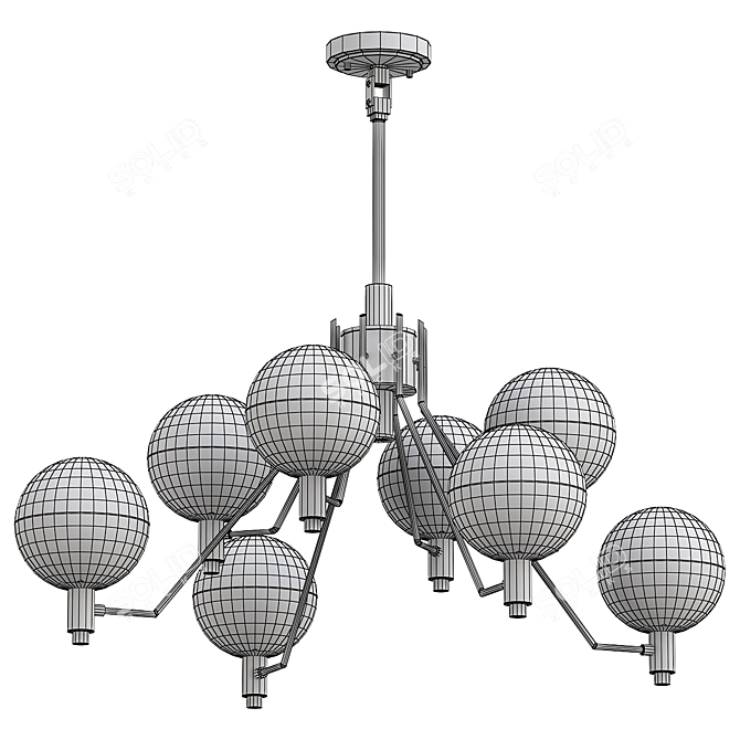 Elegant Designer Tum Lamp Model 3D model image 2