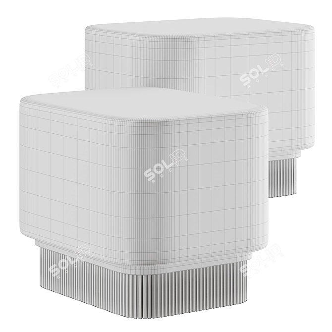 Modern Chic Glass Table Lamp 3D model image 3