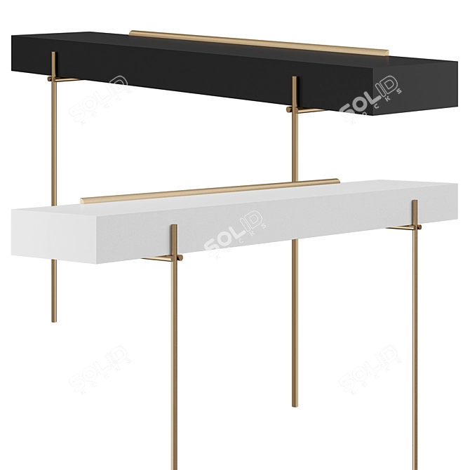 Verbier Console Table | 92.5cm H 3D model image 1