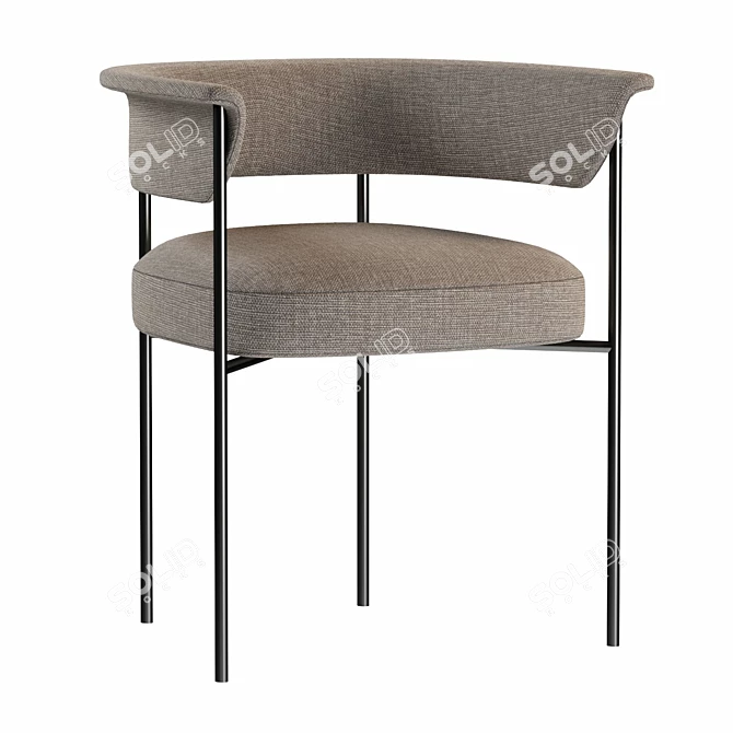 Elegant Carrie Dining Chair Model 3D model image 1