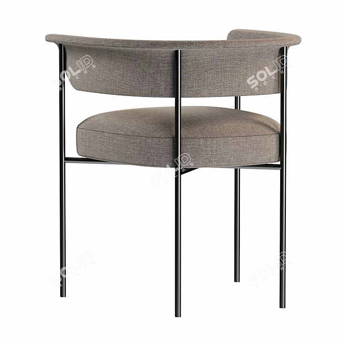 Elegant Carrie Dining Chair Model 3D model image 2