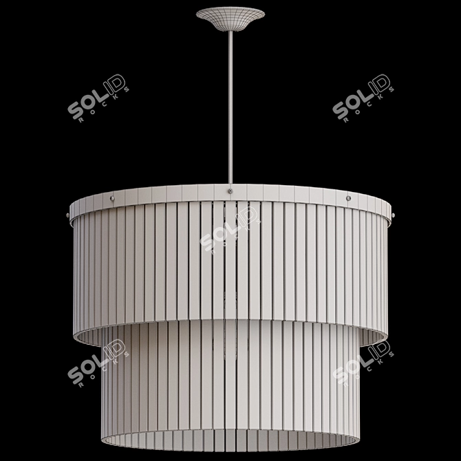 Modern Ceiling Lamp Fixture 3D model image 2