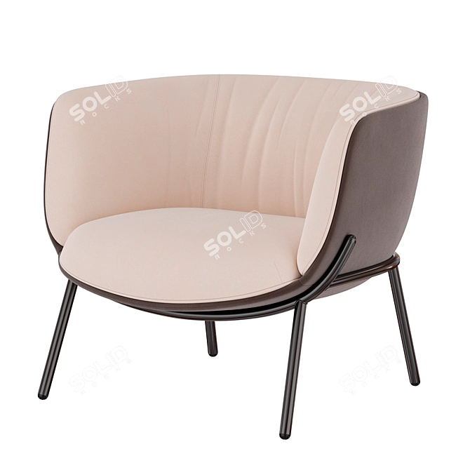 Infiniti BomBom Armchair 3D Model 3D model image 2