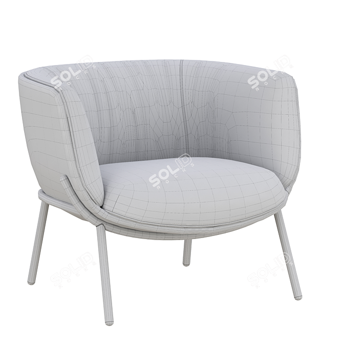 Infiniti BomBom Armchair 3D Model 3D model image 5