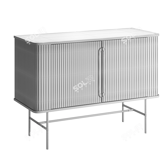 Medina Modern 2-Door Sideboard 3D model image 7