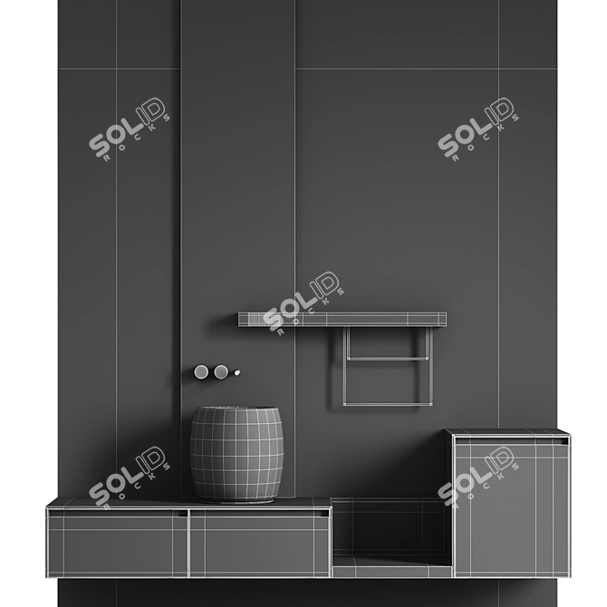 Glass Sink Vanity Set: Tosca + Cea Opus 3D model image 6