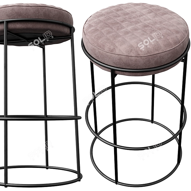 Modern Bar Stool Atollo 3D model image 3