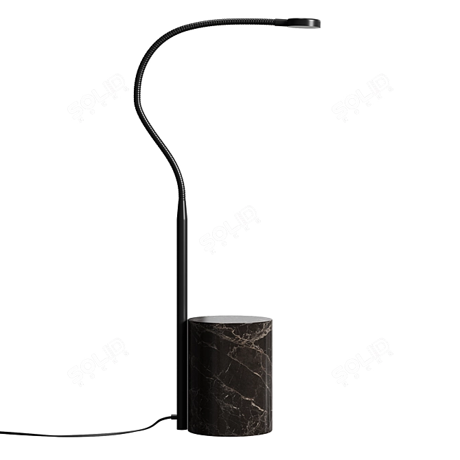 Gino Flex Lamp Gunmetal Grey 3D model image 1