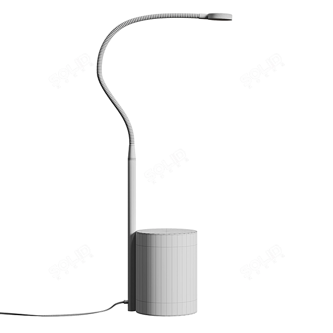 Gino Flex Lamp Gunmetal Grey 3D model image 3