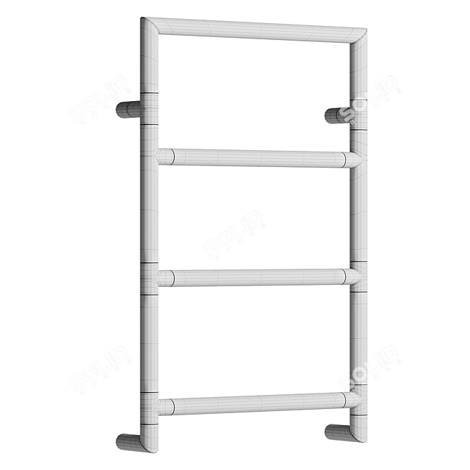 Margarioli Sereno Electric Chrome Towel Rail 3D model image 3