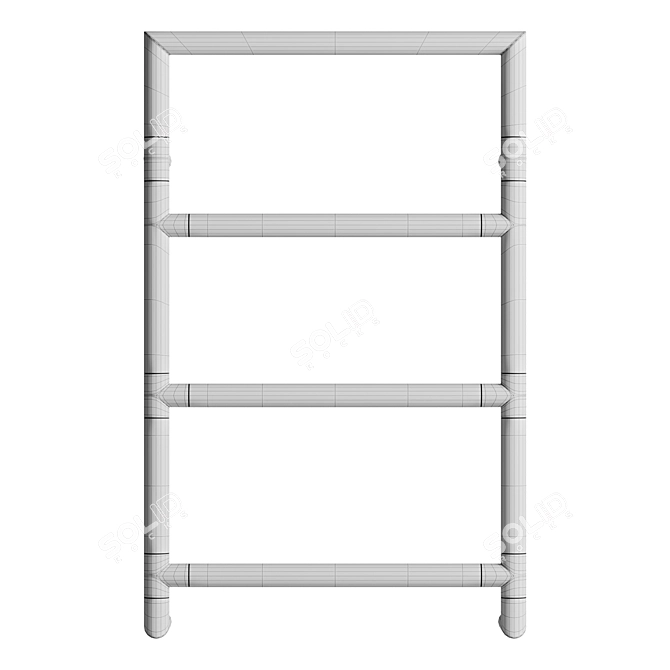 Margarioli Sereno Electric Chrome Towel Rail 3D model image 4