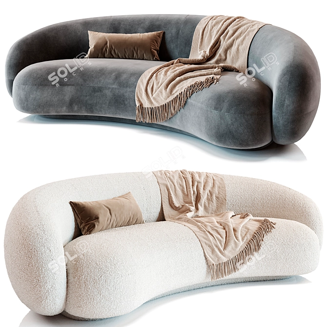 Elegant and Comfortable Julep Sofa 3D model image 1