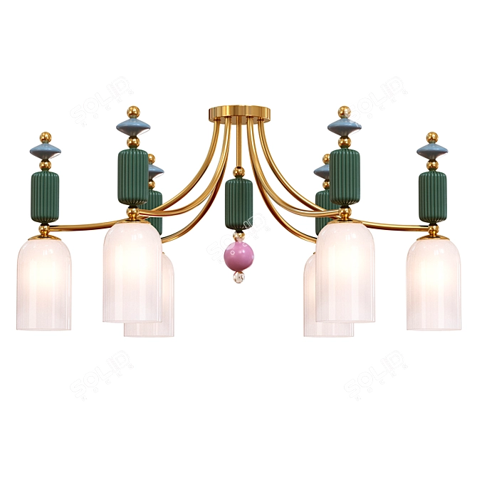 Elegant Odeon Light Candy Fixture 3D model image 1