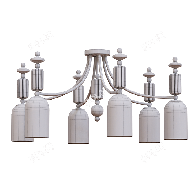 Elegant Odeon Light Candy Fixture 3D model image 3